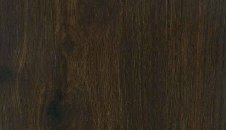 Dark brown wood grain laminate with textured finish and visible wood pattern and knots.