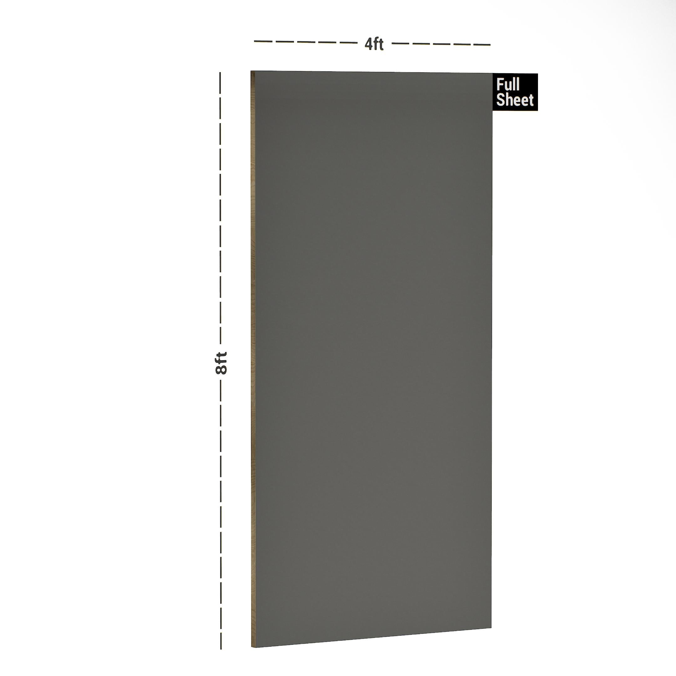 Slate Grey Plain Laminate 8x4 ft Suede 1 mm - SF 1005