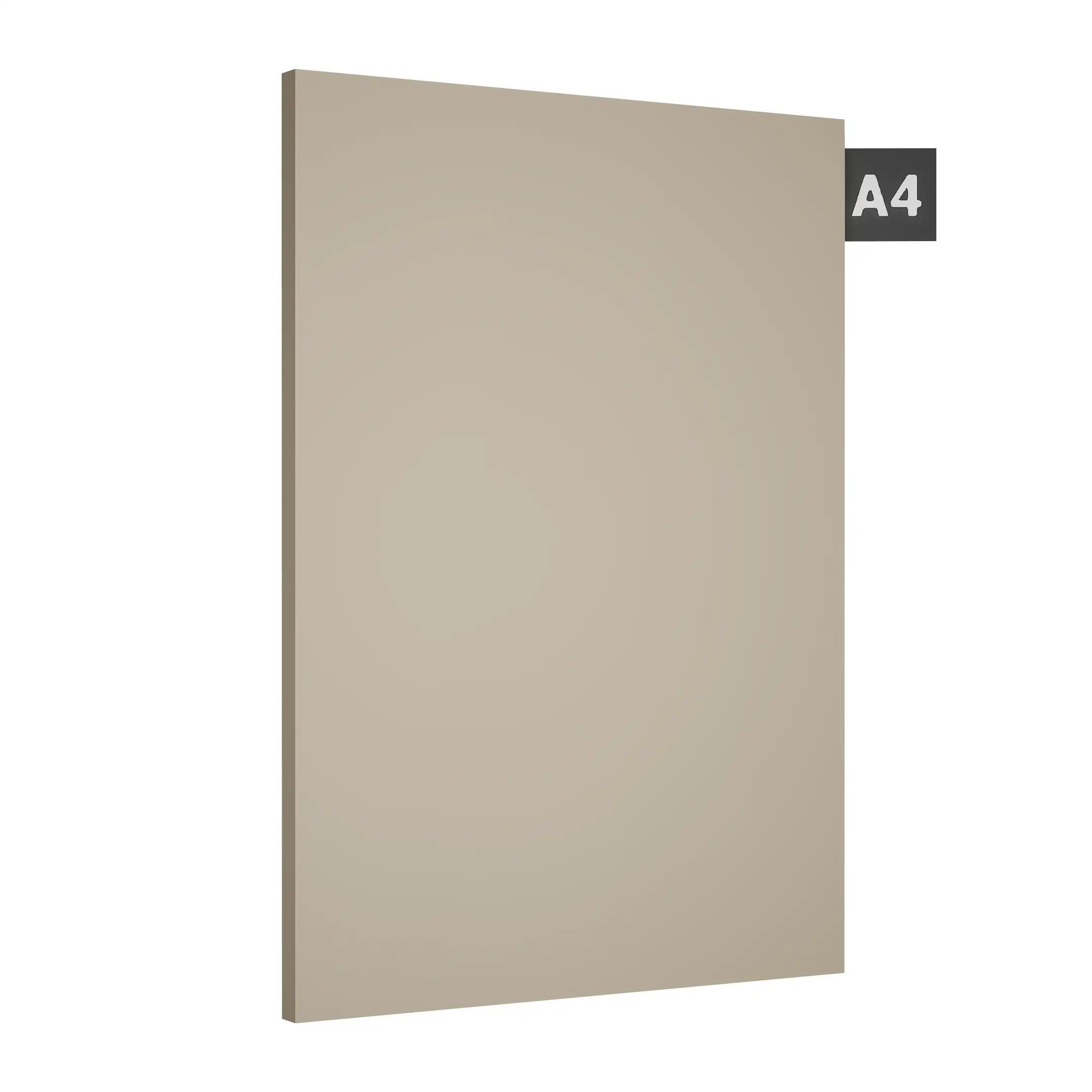 Beige Plain Laminate 8x4 ft Suede 1 mm - SF 1009