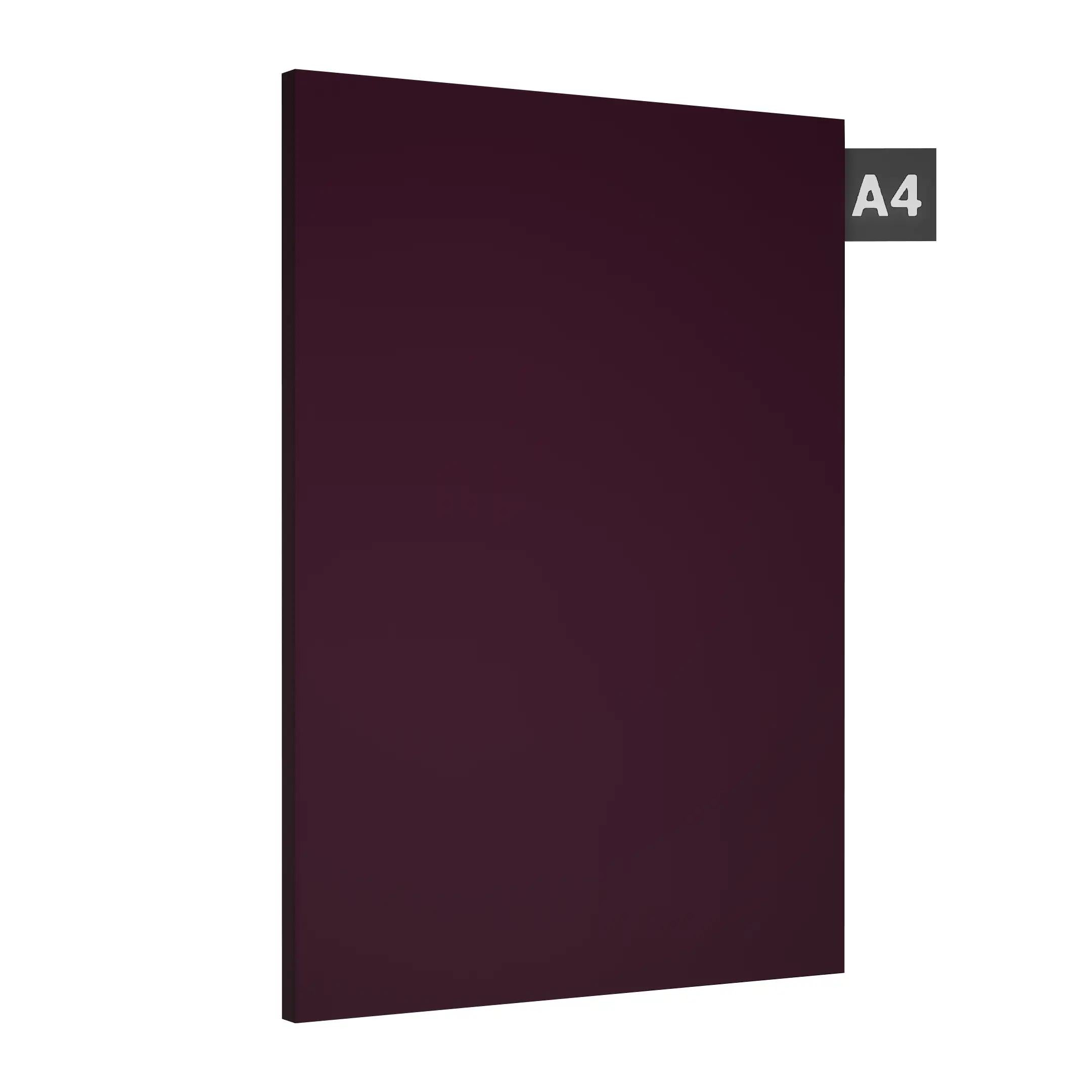 Black Current Plain Laminate 8x4 ft Suede 1 mm - SF 1016