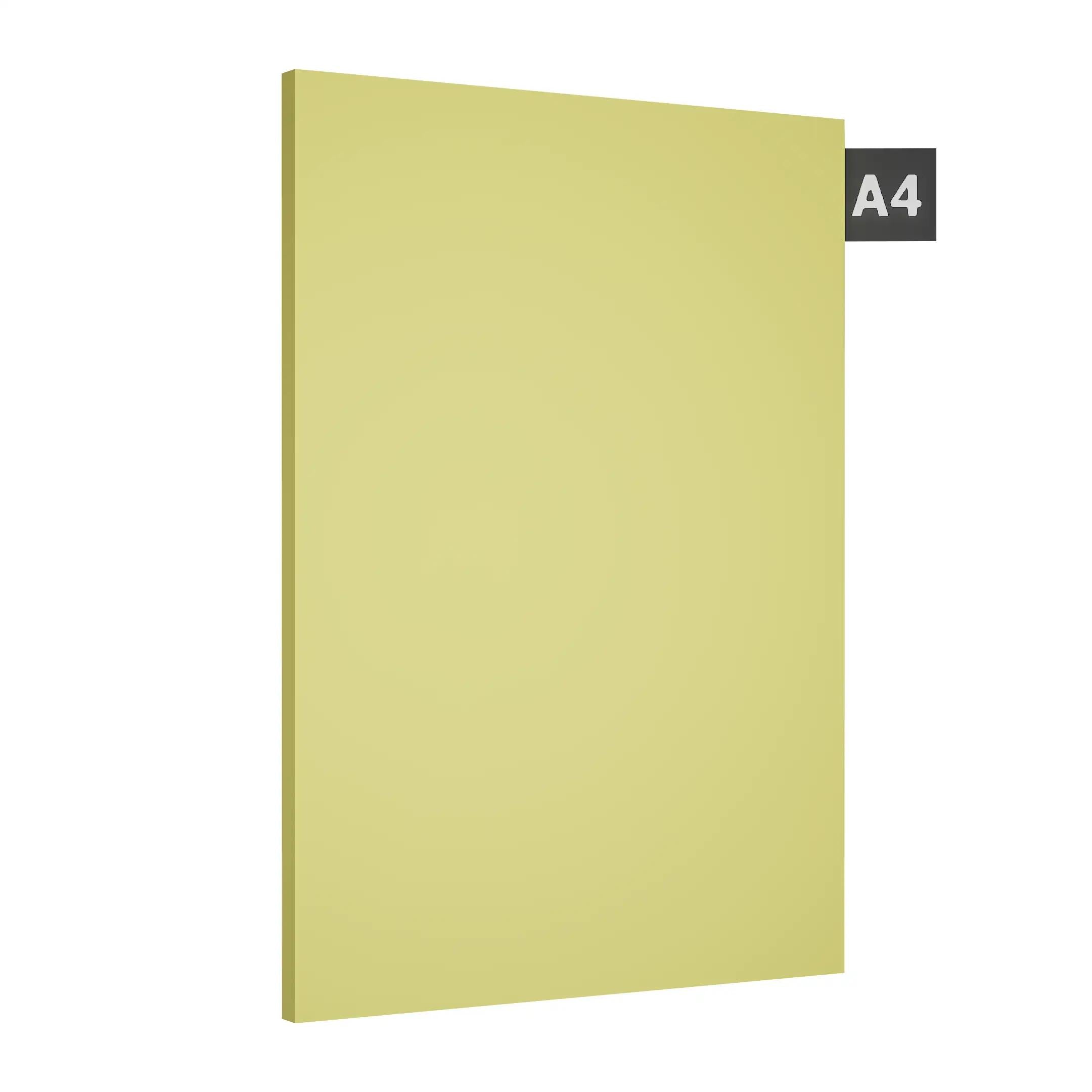 Yellow Plain Laminate 8x4 ft Suede 1 mm - SF 1024