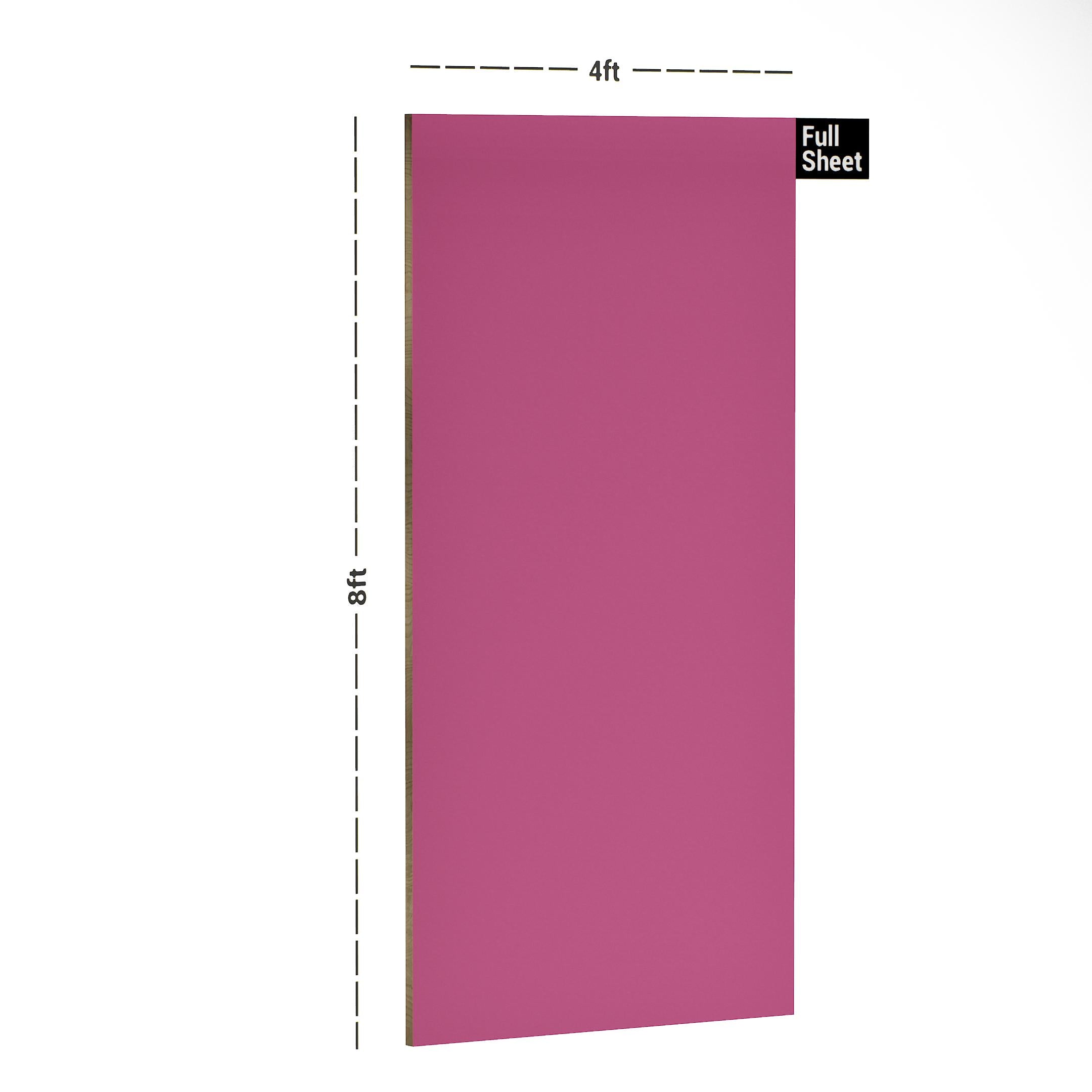 Pink Plain Laminate 8x4 ft Suede 1 mm - SF 209