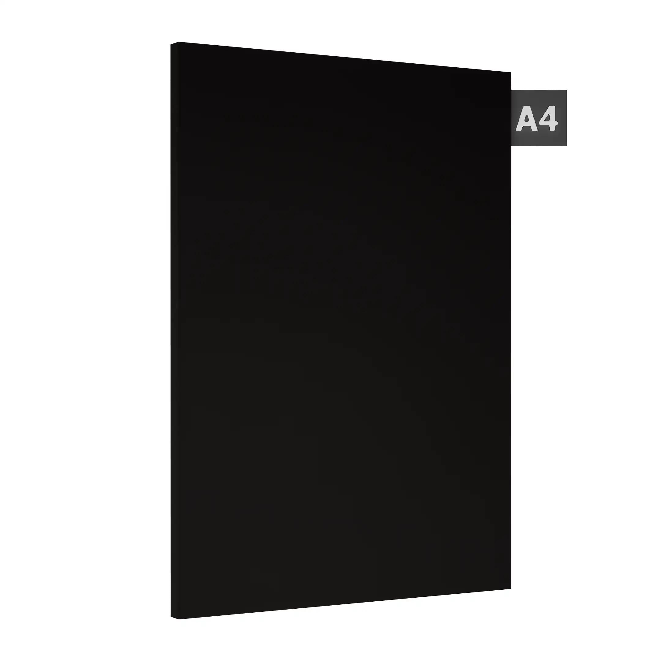 Black Plain Laminate 8x4 ft Suede 0.8 mm - SF 6099