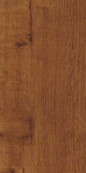 Brown wood laminate with suede finish and wood grain texture, showcasing natural pattern and knots.