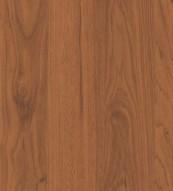 Brown wood grain laminate with suede finish, visible wood texture and grain pattern, decorative laminate for interior use