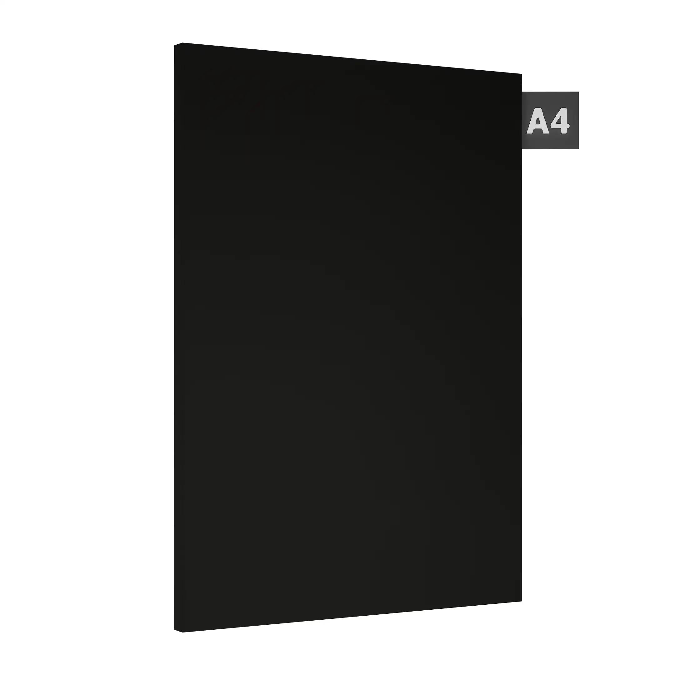 Black Plain Laminate 8x4 ft High Gloss 1 mm - SG 1907