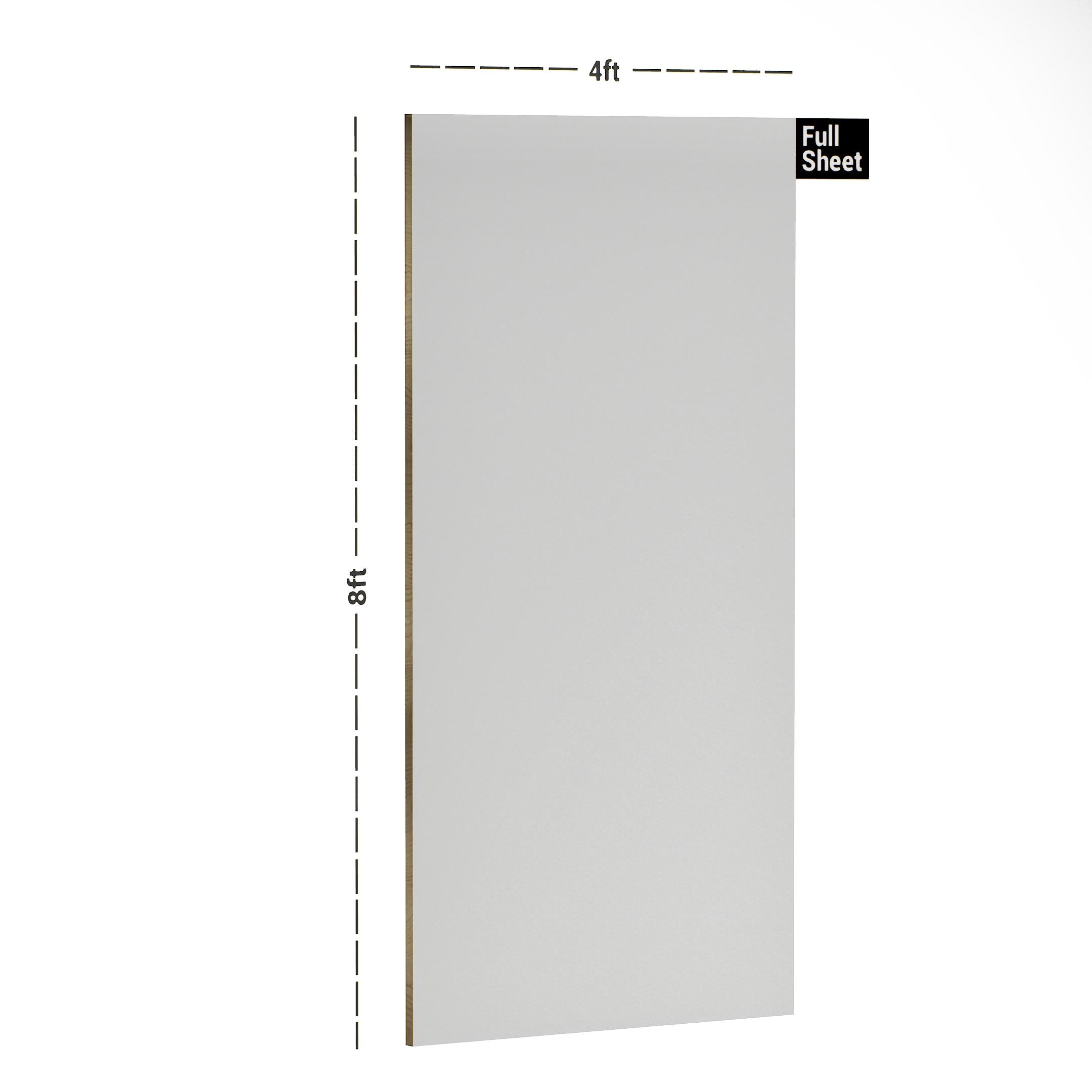 Cold White Plain Laminate 8x4 ft Super Matte 1 mm - SMT 201