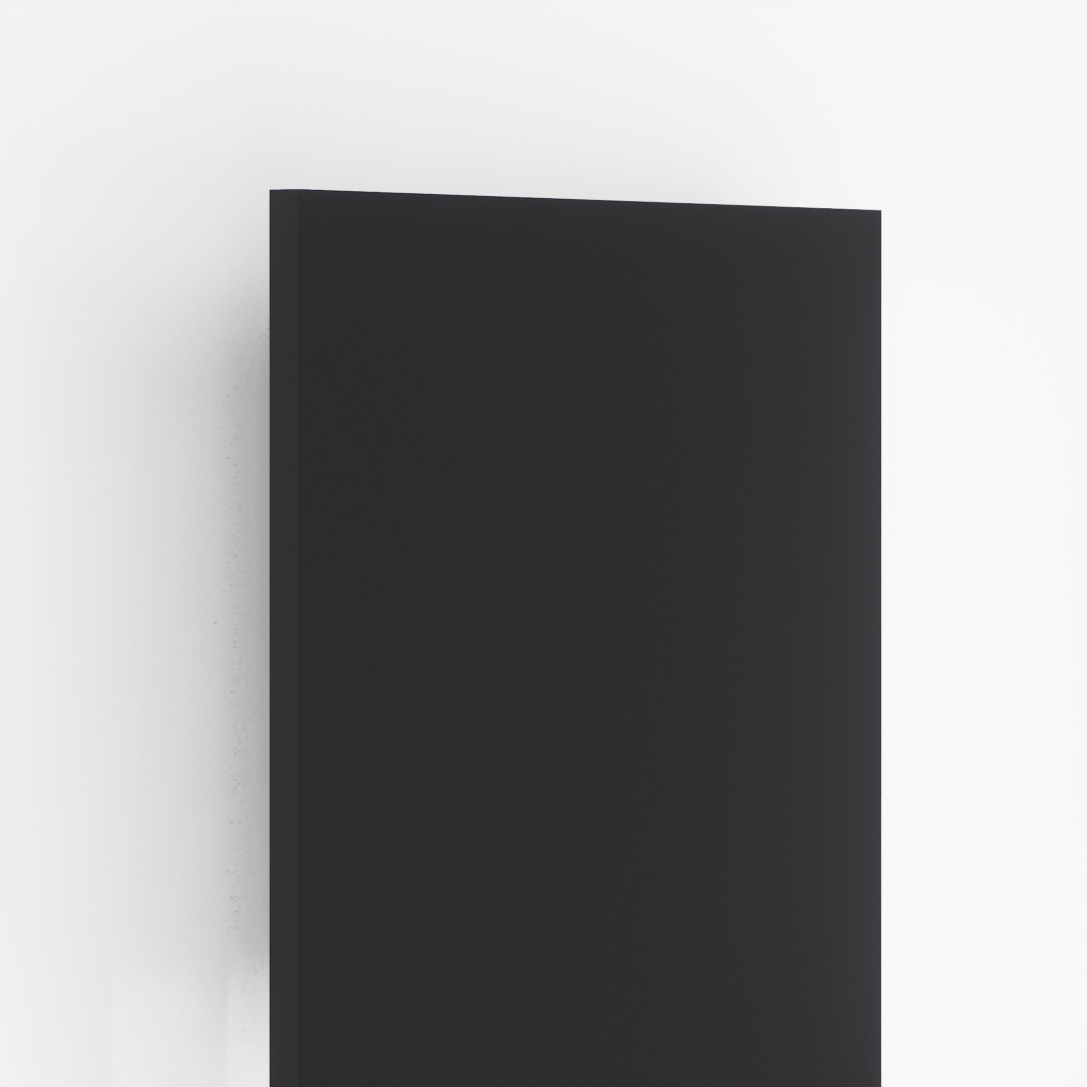 Black Plain Laminate 8x4 ft Super Matte 1 mm - SMT 205
