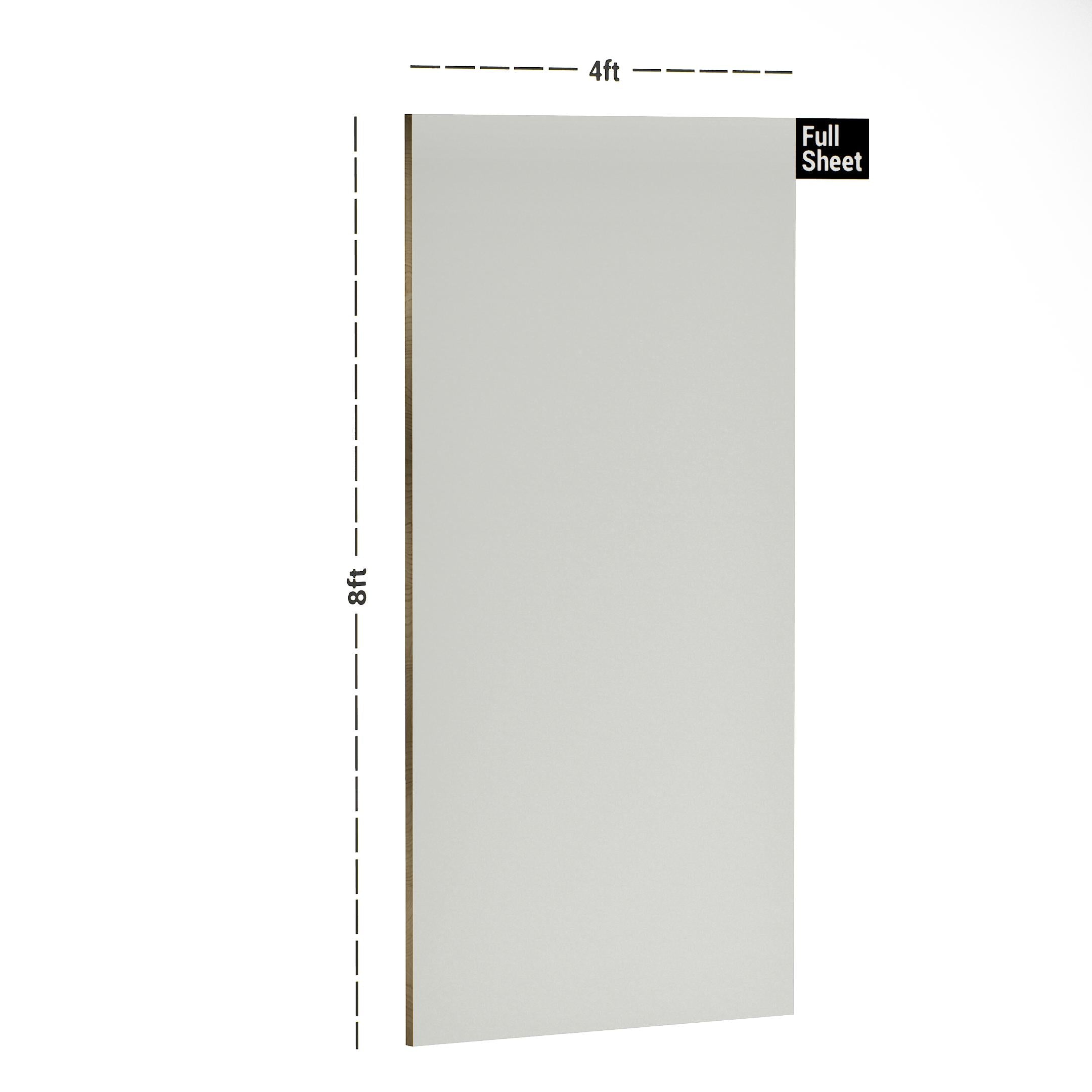 Milky White Plain Laminate 8x4 ft Super Matte 1 mm - SMT 217
