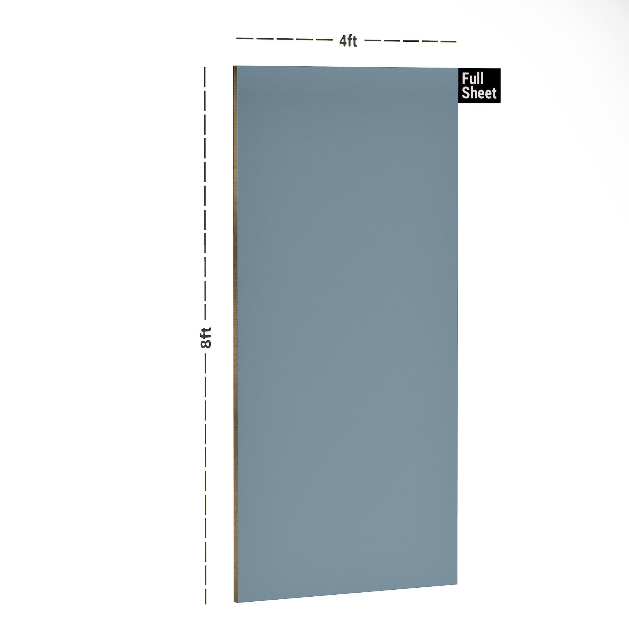 Feather Blue Plain Laminate 8x4 ft Super Matte 1 mm - SMT 238