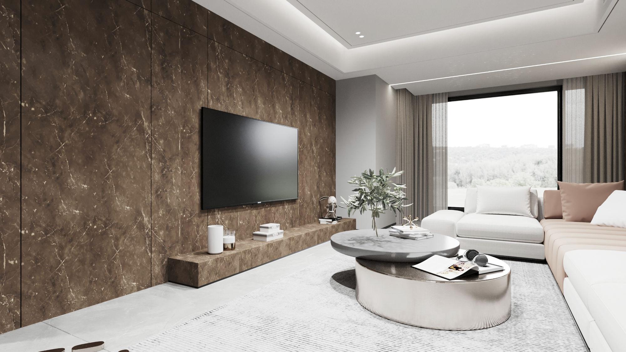 Classic Glossy Marble & Stone Laminate 8x4 ft Super Matte 1 mm - SM 451