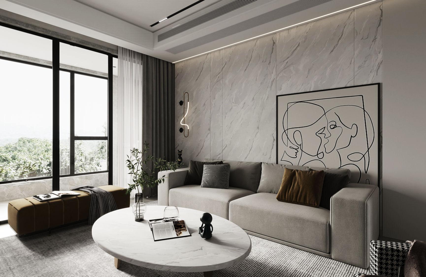 Vibrant Abstracts Marble & Stone Laminate 8x4 ft Texture 1 mm - SM 545