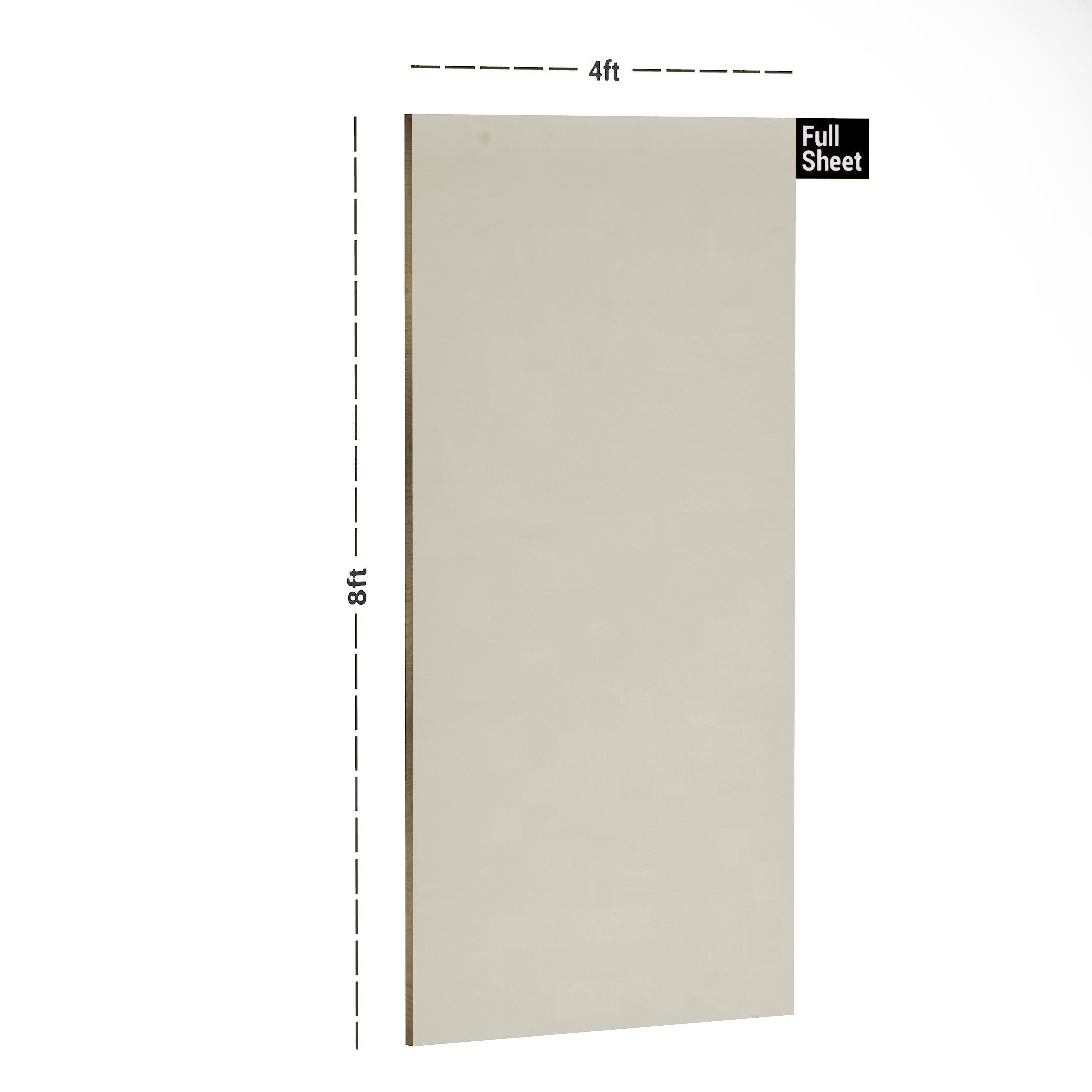 Off White Metallic Plain Laminate 8x4 ft Texture 1 mm - SS 5064