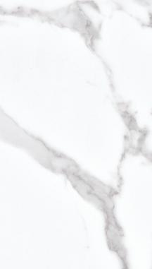 White marble laminate with gray veining and textured finish.