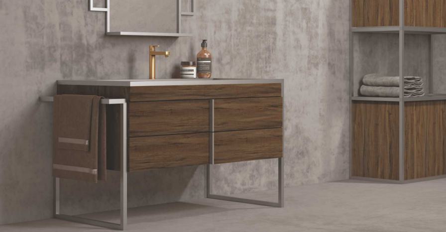 Country Brown Wood Laminate 8x4 ft Texture 1 mm - SWT 7004