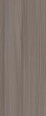 Brown wood grain laminate with textured finish and vertical wood pattern
