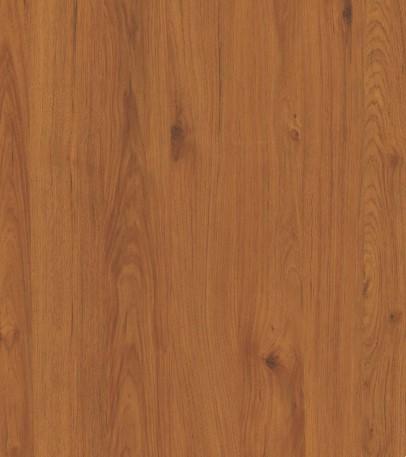 Brown wood grain laminate with textured finish and visible wood knots and grain pattern