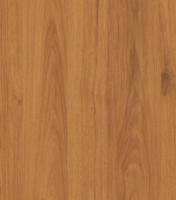 Brown wood grain laminate with textured finish and visible wood pattern and knots