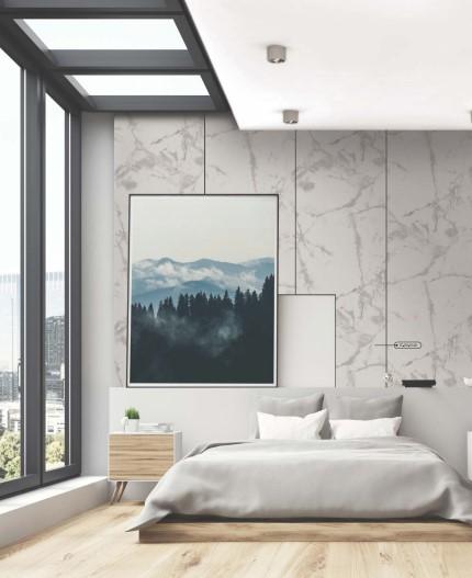 White Marble & Stone Laminate 8x4 ft Texture 0.95 mm - TC-09-9148 Mystery