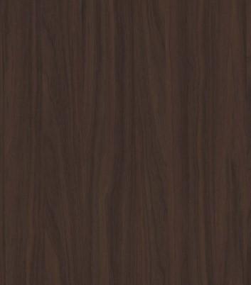 Brown wood grain laminate with textured finish and vertical wood pattern, showing natural grain details and texture