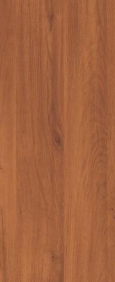 Brown wood grain laminate with textured finish and visible wood pattern and knots