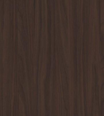 Brown wood grain laminate with textured finish and dark brown vertical wood pattern.