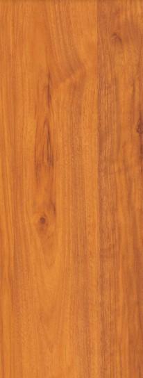 Brown wood grain laminate with textured finish and visible wood pattern and knots.