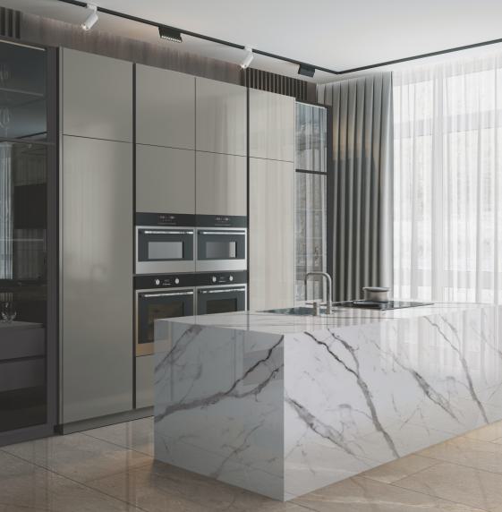 Ontari Marble & Stone Laminate 8x4 ft High Gloss 1.5 mm - TR 1912