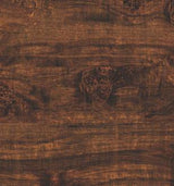 Brown wood veneer with burl pattern, matte finish, visible wood grain and texture, exotic appearance.