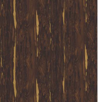 TR 6641 Ziricote VT 8 ft x 4 ft Gloss Finish PVC Woodero Series Veneer - 1.5 mm