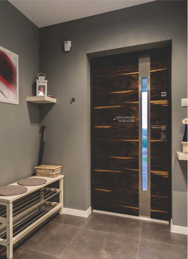 TR 9211 Ziricote HZ 8 ft x 4 ft Gloss Finish PVC Woodero Series Veneer - 1.5 mm
