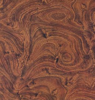 TR 9312 Exotic Crown Wood 8 ft x 4 ft Gloss Finish PVC Woodero Series Veneer - 1.5 mm
