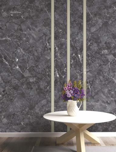 Marble & Stone Laminate 8x4 ft High Gloss 1.5 mm - Tuscana Slate