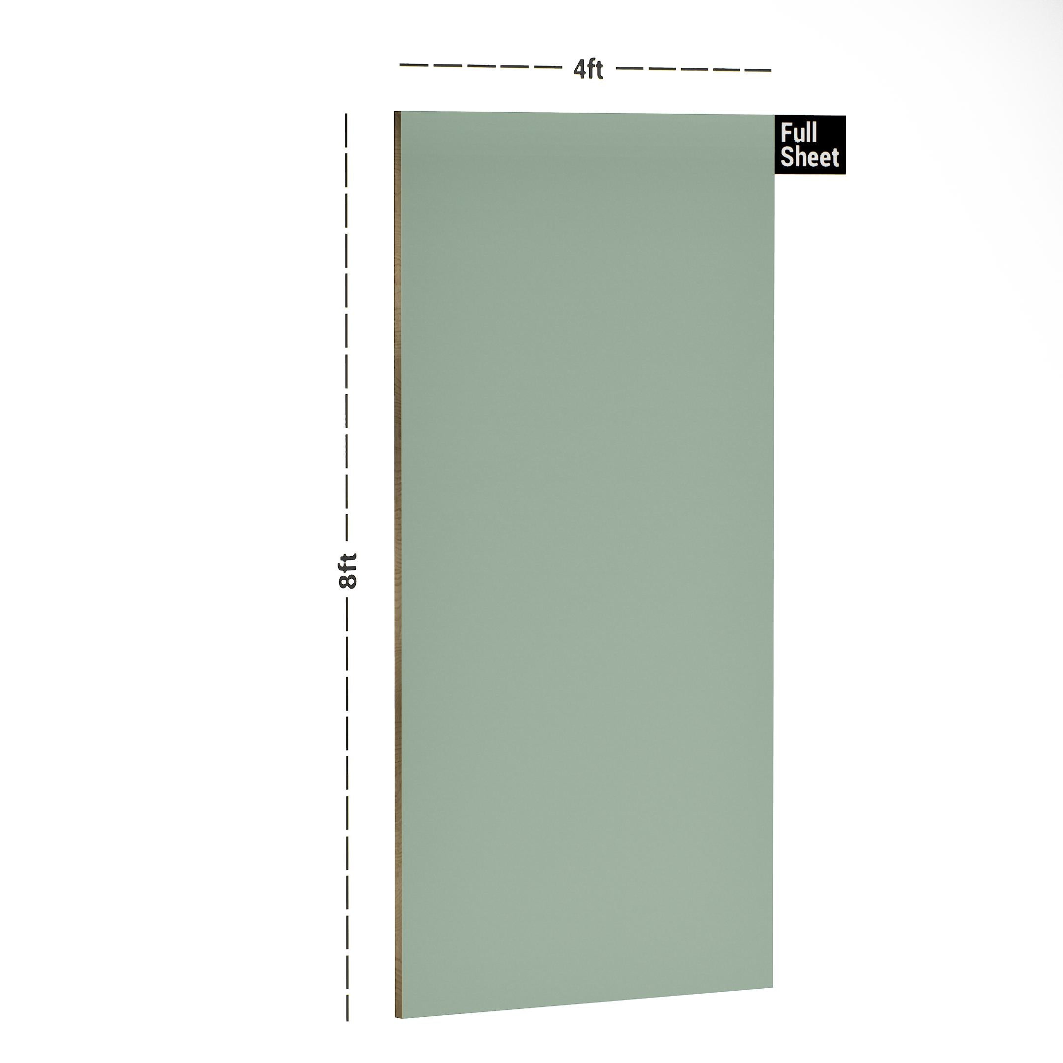Bean Green Plain Laminate 8x4 ft High Gloss 1.5 mm - UA 1257