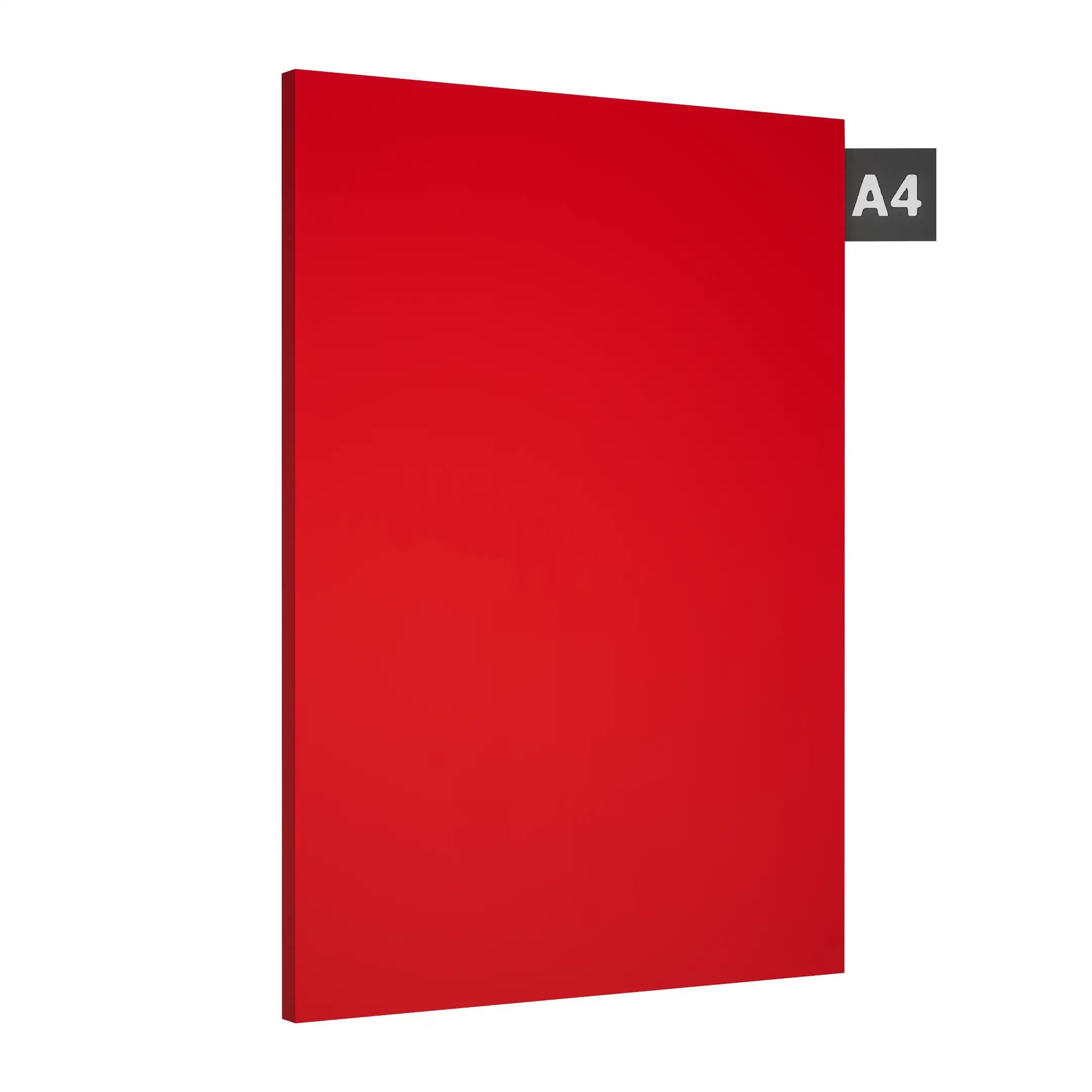 Red Plain Laminate 8x4 ft High Gloss 0.8 mm - UG 6065