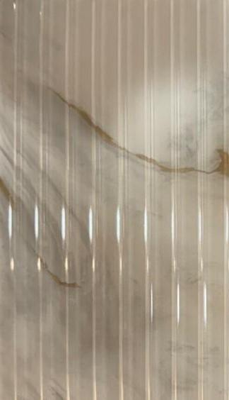 Luxurious Fluted Laminate 8x4 ft High Gloss 3 mm - UK 9008