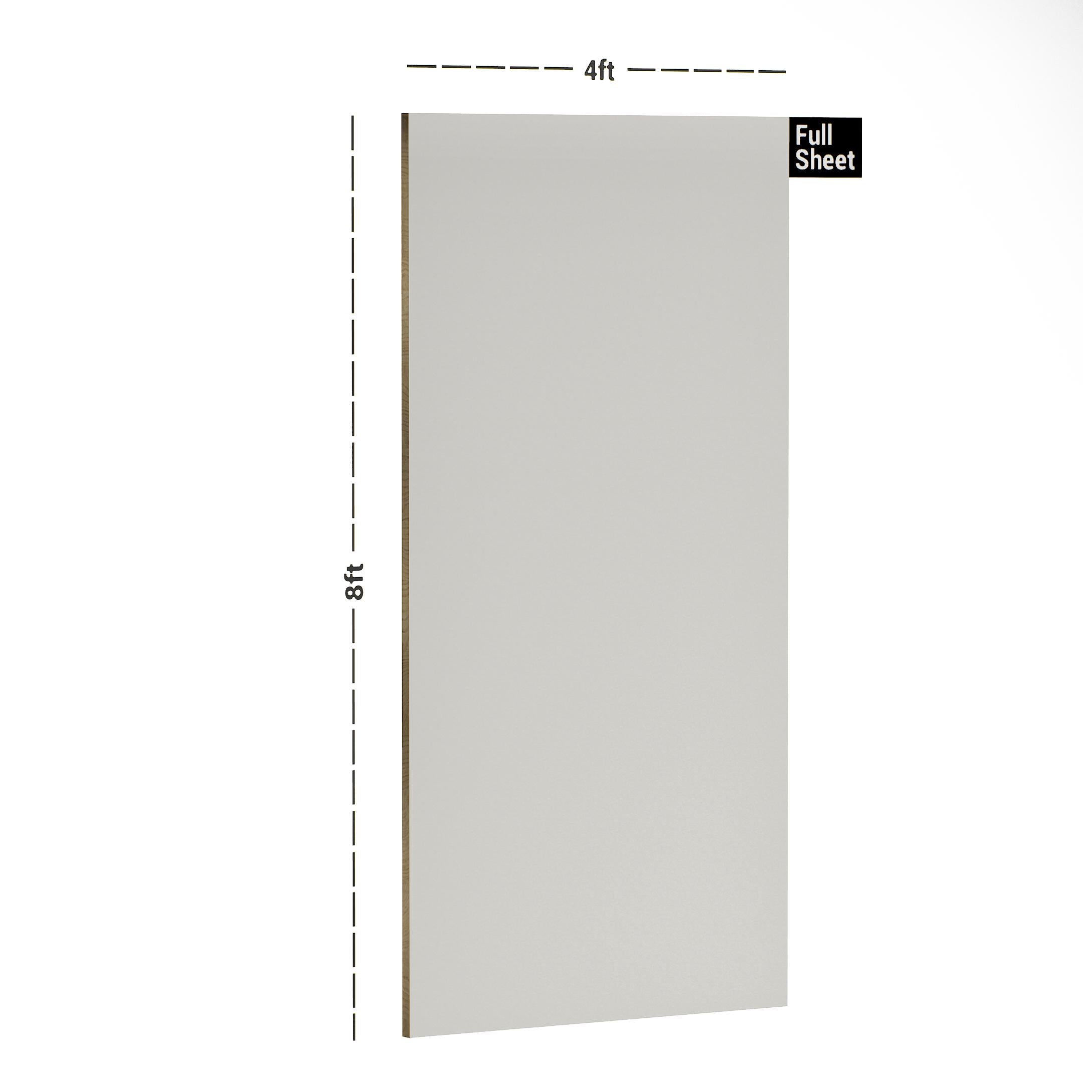 Off White The One Plain Laminate 8x4 ft Matte 1 mm - UL 635
