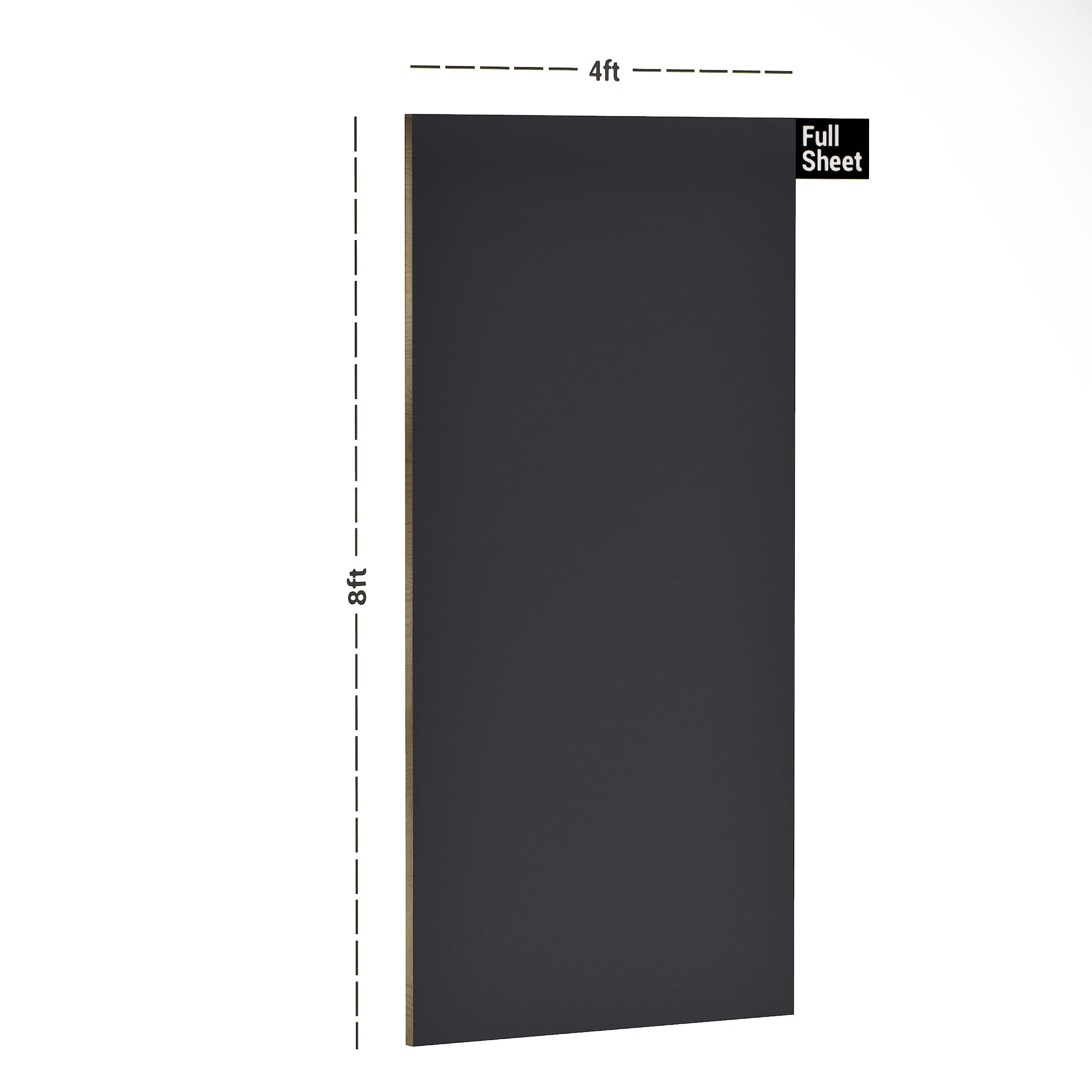 Charcol The One Plain Laminate 8x4 ft Matte 1 mm - UL 652