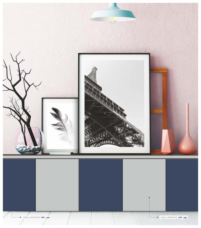 Royal Blue Plain Laminate 8x4 ft Matte 1.5 mm - UM 340