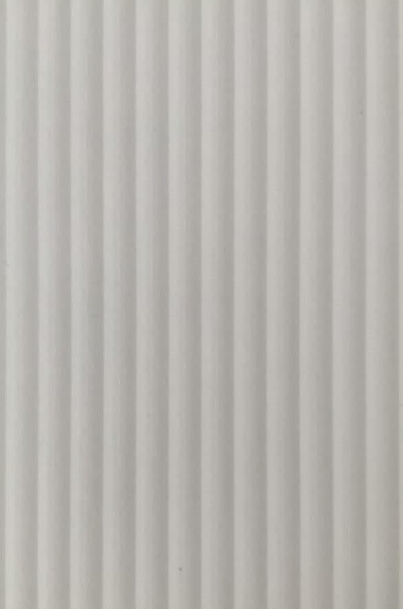Absolute White Fluted Laminate 8x4 ft Suede 1 mm - VF 660