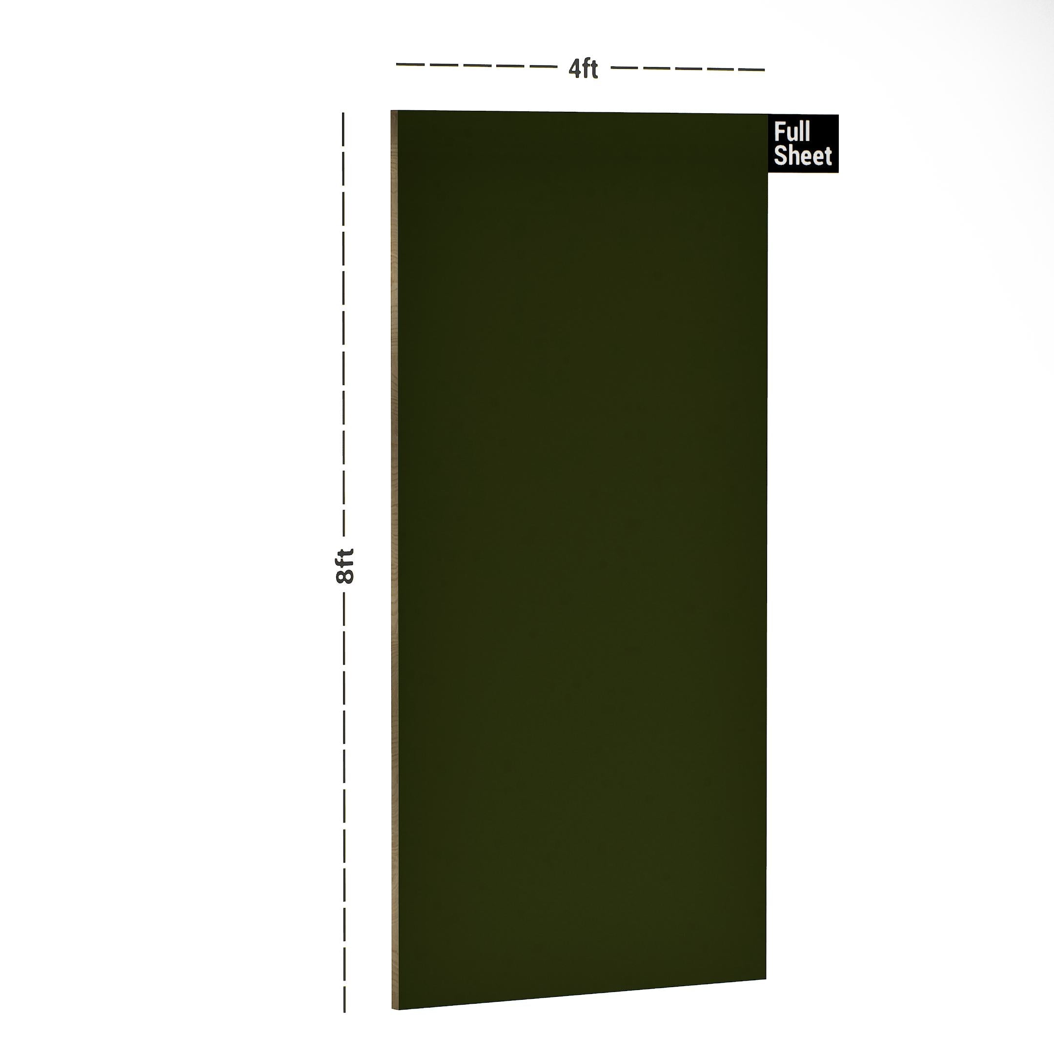 Watwin 6H Antiscratch Acrylic 8x4 ft High Gloss plain colors laminates Green Watwin_84829