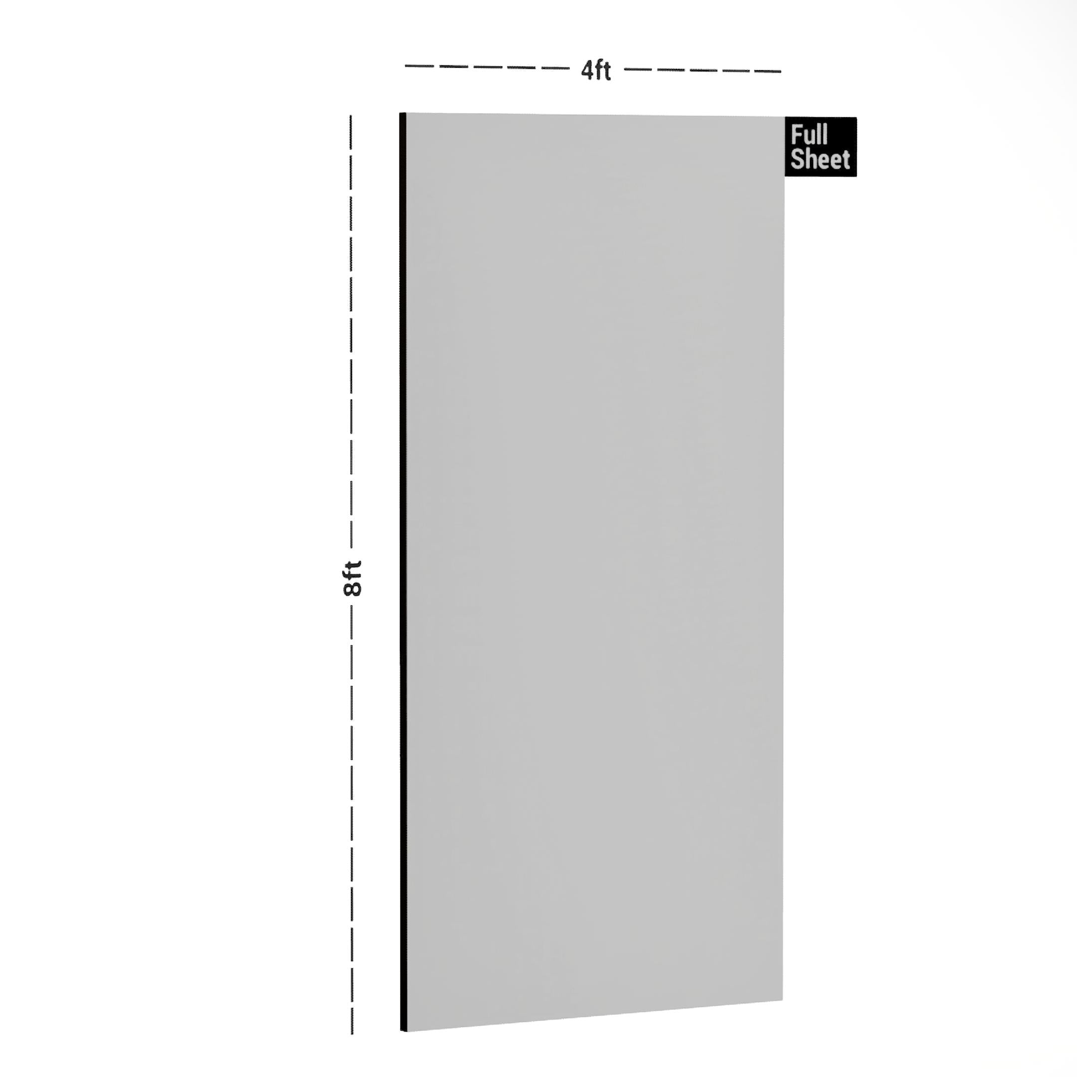 Plain Laminate 8x4 ft Glossy 3 mm - White 8