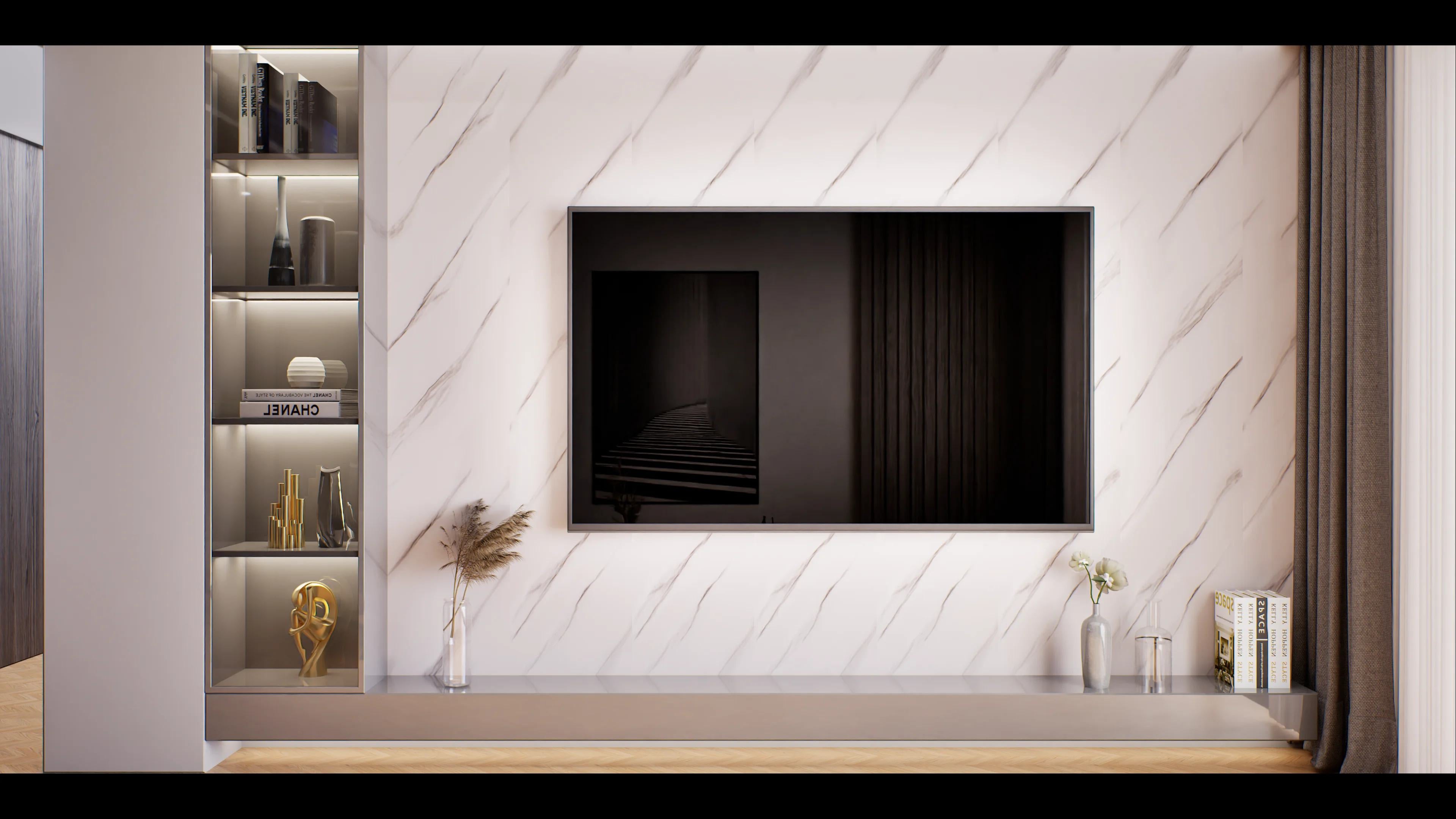 GM 117 & Stone Laminate 8x4 ft High Gloss 3 mm - White Marble