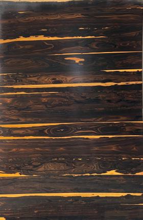 Ziricote Horizontal 2440x1220 mm Silicon Natural Veneer - 3.7 mm