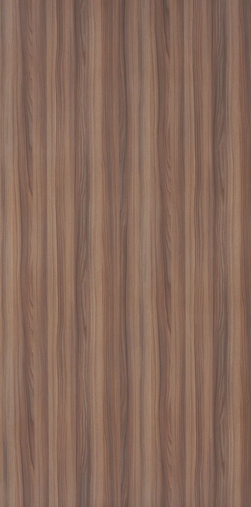 Brown wood grain laminate with suede finish and vertical wood pattern texture