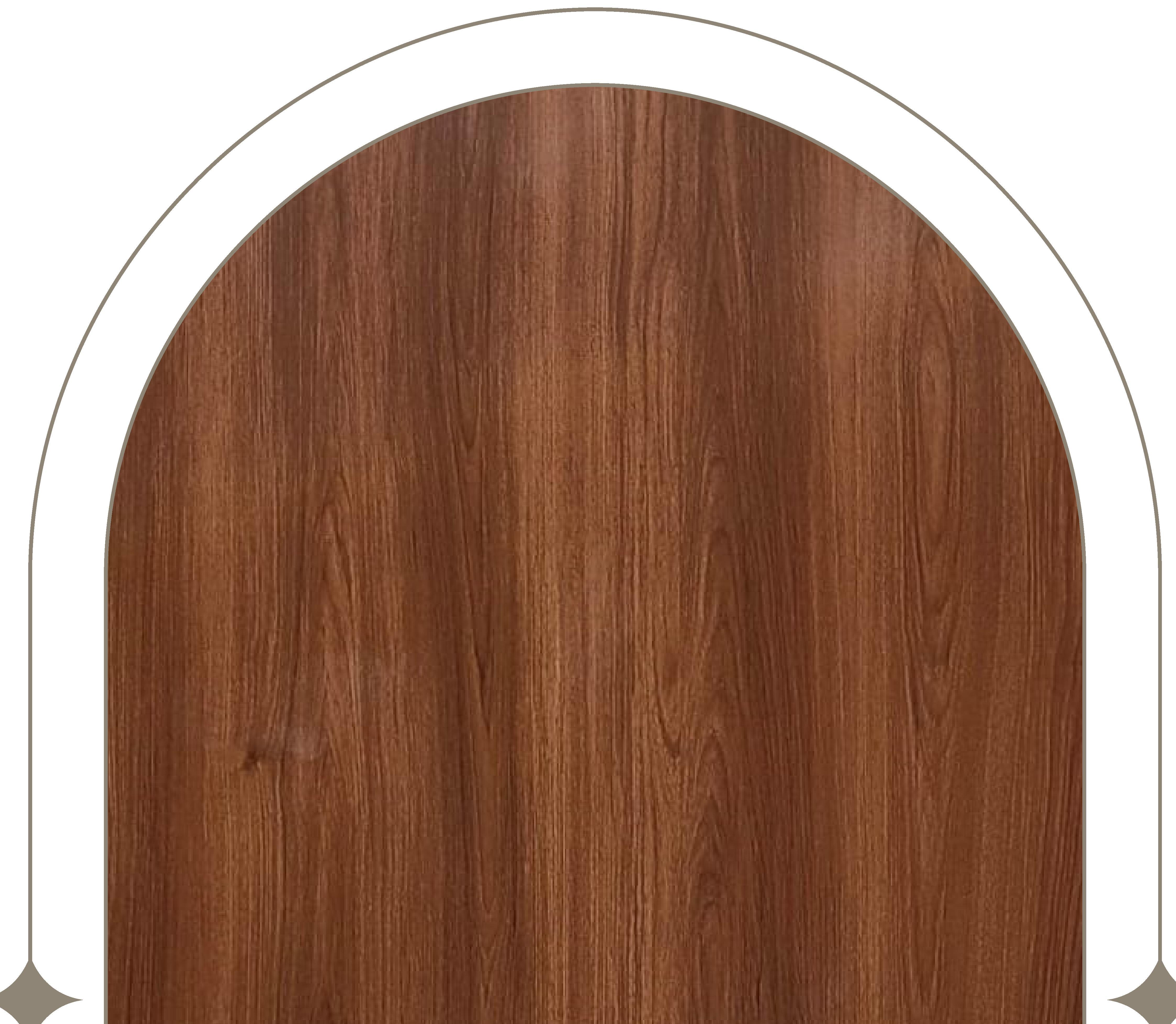 Brown wood laminate with vertical grain and textured finish.