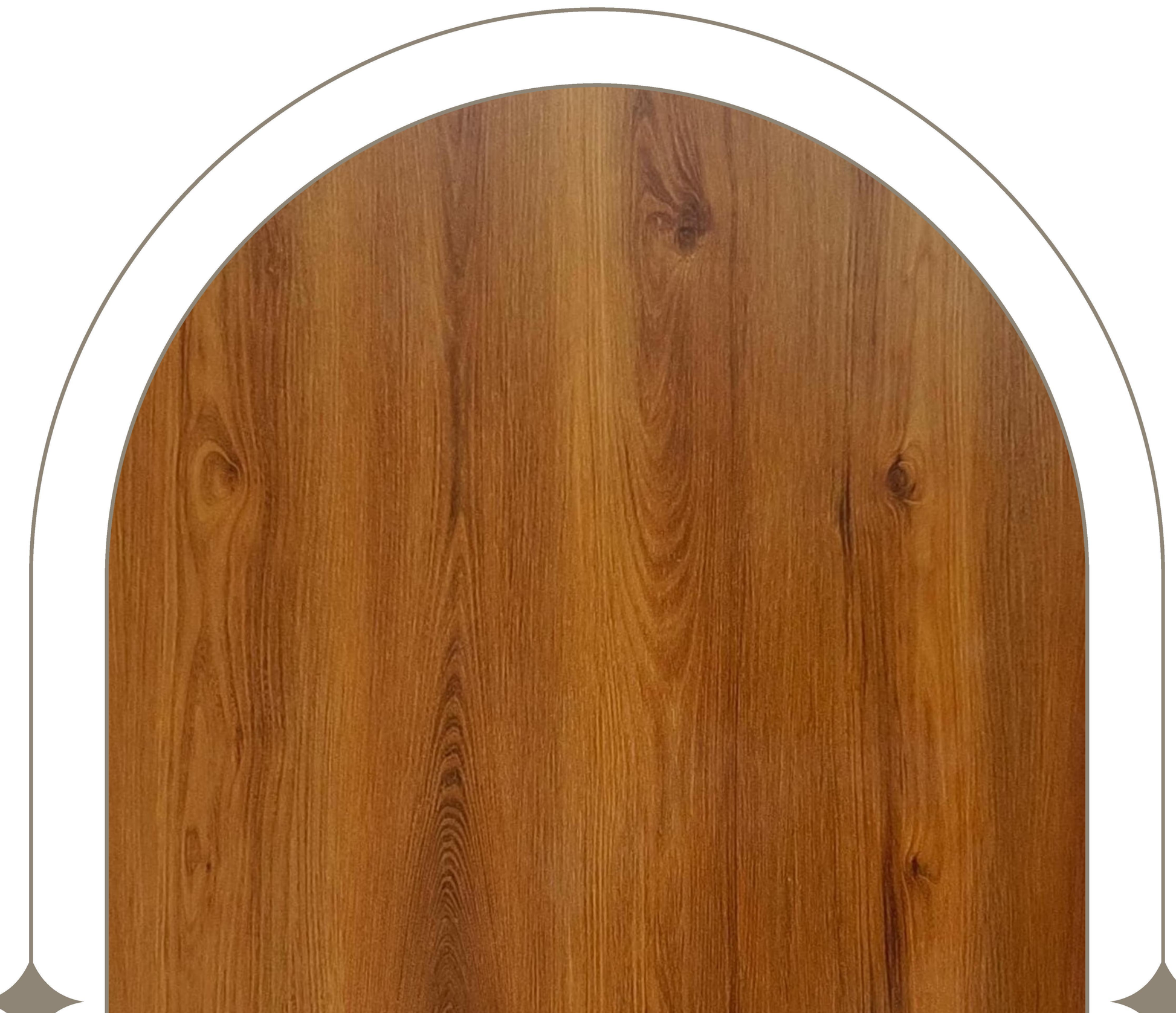 Brown wood laminate with textured finish and vertical grain pattern.