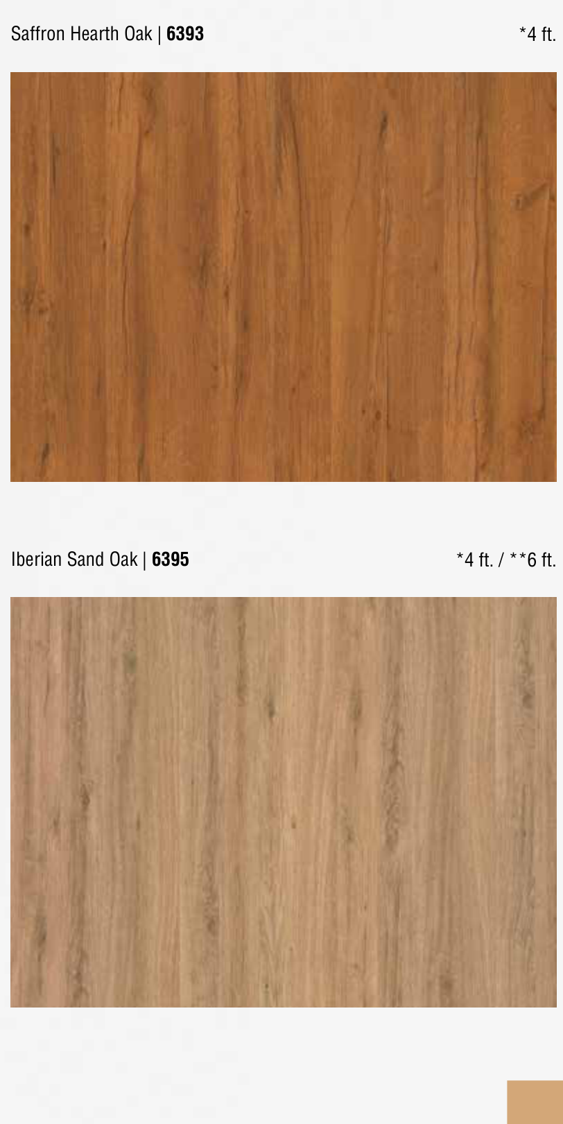 Saffron Hearth Oak pre-laminated MDF board by Century Prowud