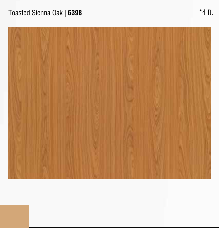 Toasted Sienna Oak pre-laminated MDF board by Century Prowud