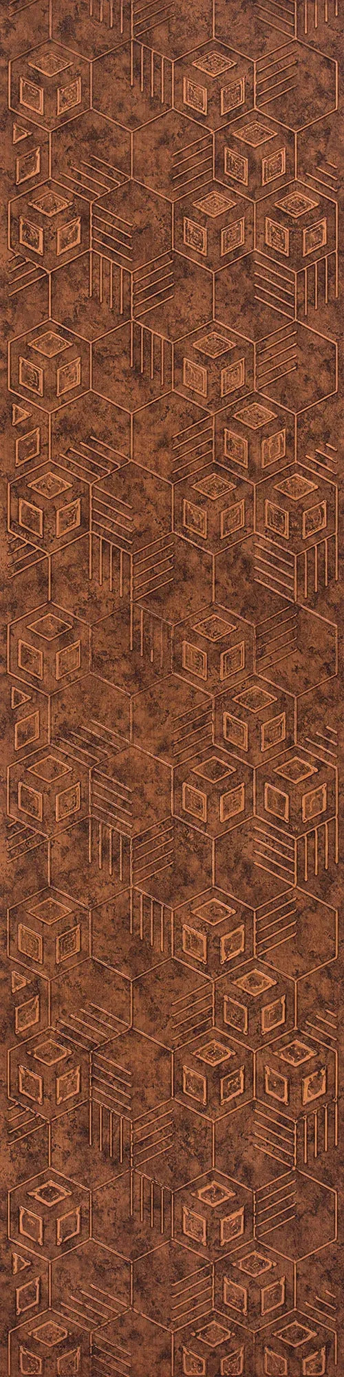 Stellar 65112 Brown Geometric Design Texture Wall Panel